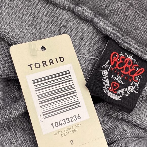 Torrid Women's Gray Classic Rebel Wilson Drawstring Jogger Pants Size 0 NWT - Picture 9 of 10